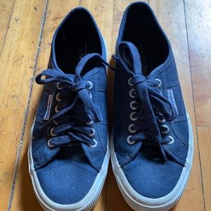 Navy Canvas Cotu Superga sneakers EUC